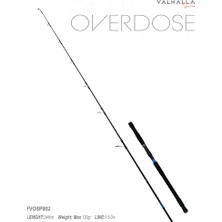 Fujin Valhalla Overdose 244CM Max 120GR Popping Kamışı