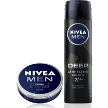 Toyigoo Men Erkek Sprey Deodorant Deep Dimension 150ML ve Nemlendirici Erkek Bakım Kremi 75ML