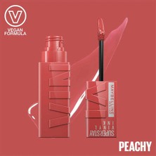 Toyigoo New York Super Stay Vinyl Ink Uzun Süre Kalıcı Likit Parlak Ruj 15 Peachy