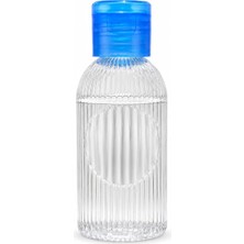 Toyigoo 50 Adet 50 ml Boş Plastik Şişe DNZ21 Mavi Kapak