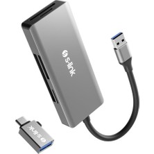 Toyigoo SL-CR51 Type C ve Usb3.0 To Cf/sd/m2 Ngff/micro Sd/ms 5 In 1 Metal Kart Okuyucu