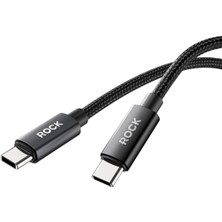 Toyigoo Z28 Type-C To Type-C, 60W, 100 Cm, 3A, Örgü Şarj ve Data Kablosu