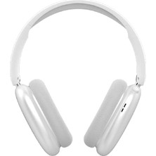Str Store Extra Bass Pod Max Kulak Üstü Bluetooth Kulaklık - 300 Saat Pil Ömrü (Beyaz)