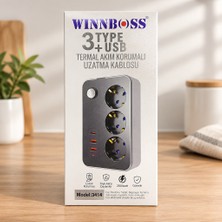 Toyigoo Termal Akım Korumalı 3 Prizli Usb'li Priz