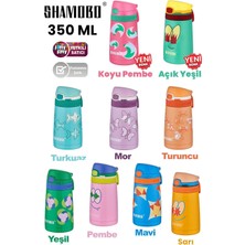 Toyigoo Fiftyfifty Çocuk 350 ml Pipetli Paslanmaz Çelik Termos Bpa Içermez 7 Renk (Koyu Pembe)