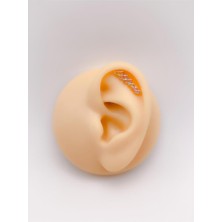 Toyigoo Renkli Dörtgen 6 Taşlı Kıkırdak Helix Piercing (1ADET)