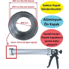 Poyraz Bioplast Sosis Silikon Tabancası Alüminyum Ön Kapak