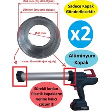 Poyraz Bioplast Şajlı/akülü Silikon Tabancası Alüminyum Ön/arka Kapak - 2 Adet