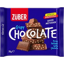 Züber Pirinç Patlaklı Sütlü Çikolata 35 G - 6 Adet