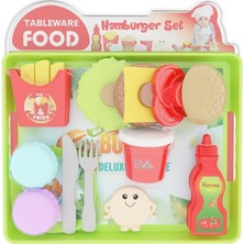 Uçar Oyuncak Tableware Food Hamburger Seti - 3 Adet
