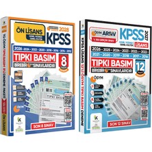 Karakutu Yayınları 2027 KPSS Lisans Önlisans (12+8) ÖSYM Çıkmış Soru Tıpkı Basım TG Dijital Çözümlü SET