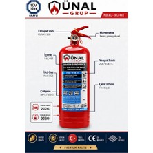 Ünal Grup Ünal Yangın  Kuru Kimyevi Tozlu Yangın Söndürme Tüpü 1 kg Dolu Araç İçin