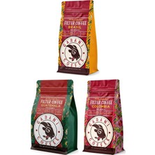 Garani Latin Amerika Filtre Kahve Seti Brasil, Guatemala ve Colombia 3X250 G Toplam 750 G Öğütülmüş