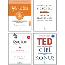 MediaCat Etkili Insanlarin 7 Aliskanligi+Hizli ve Yavas Dusunme+Outliers+Ted Gibi Konus=(4kitap)