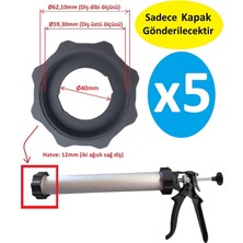 Poyraz Bioplast Sosis Silikon Tabancası Ön Somun 5 Adet