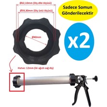 Sosis Silikon Tabancası Ön Somun 2 Adet