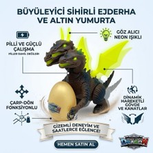 Elivora Pilli Yerde Gezen Sesli Figür - 3 Başlı Mitolojik Ejderha - 1 Adet