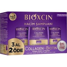 Bioxcin Bıoxcın Collagen Bıotın Şampuan Tüm Saç Tipleri 3 Lü Set 300 ml