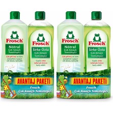 Frosch Ph Nötr 1 L + Sirke Özlü 1 L Çok Amaçlı Temizleyici 2 Set (4 Şişe, Toplam 4 L)