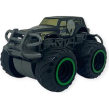 Elivora Superior Burst Siyah Renkli Mini Truck - 8 cm Hareketli Tekerlekli Oyuncak Araba - 1 Adet