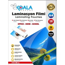 A4 Boyut Laminasyon Kaplama Filmi 100 Micron 10'lu Paket