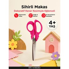 Sihirli Makas – Dekoratif Kenar Çocuk Makası | Let's Mor