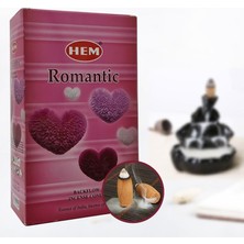 Hem Tütsü Hem Konik Geri Akış  Tütsü Romantic 1 Paket 10 Adet