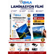 A4 Laminasyon Filmi 80 Mikron 25 Adet Mali Müşavir Evrakları