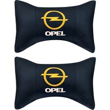 Opel Yüksek Kalite Seyahat Boyun Yastığı ve Kemer Pedi Takımı Nakışlı
