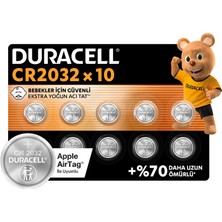 Duracell 2032 Lithium 3V Kartela 10'lu Pil
