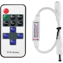 Rf Uzaktan Kumandalı Şerit LED Dimmer LED Işık Kontrolü Uzaktan Kontrollü - Dimmer