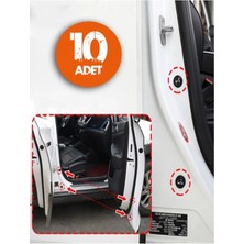 10'lu Araç Kapısı Çarpma Ses ve Darbe Önleyici Silikon Ped