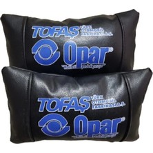 Tofaş Opar Siyah Lüks Deri Boyun Yastığı
