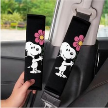 Flower Emniyet Kemeri Kılıfı - Oto Emniyet Kemeri Omuz Koruyucu - Araç Emniyet Kemeri Aksesuarı 2 Adet