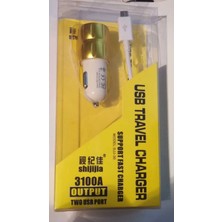 Çift USB Girişli 3.1 Çıkışlı Seyahat Seti Androidd / Micro Usbb (Ht)