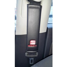 Seat Deri Emniyet Kemer Kılıfı Siyah Iki Adet