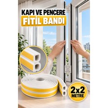 Alıç Kapı ve Pencere Fitil Bandı Beyaz – Isı ve Soğuk Yalıtım Bandı, Kendinden Yapışkanlı Esnek Sızdırmazlık Fitili