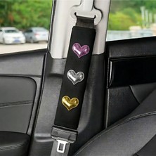 Icon Hearts Emniyet Kemeri Kılıfı - Araba Konforlu Emniyet Kemeri Aksesuarı 1 Adet