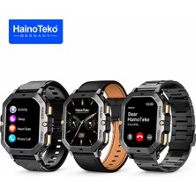 Hainoteko Sq-18 Akıllı Saat Amoled Aı Ses Asistanı Da Gpt Bluetooth Arama 1ATM 10 Gün 3 Kordon Set