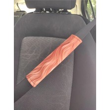 Digital Baskılı Emniyet Kemeri Koltuk Kemer Pedi 2 Adet (Yumuşak Kumaş) (Voleur Kumaş)