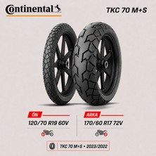 Continental Tkc 70 120/70R19 + 170/60R17 Takım 2023/2022 Üretim Dot