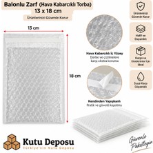 Kutu Deposu 13X18 cm Balonlu Kargo Zarfı (50  Adet)
