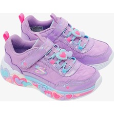 Skechers Eternal Heart Lights Çocuk Mor Sneaker 302768L Lvmt