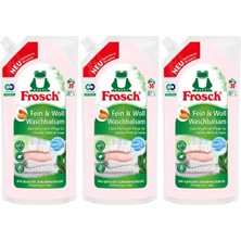 Frosch Badem Özlü Narin ve Yünlüler Sıvı Çamaşır Balsamı 1,44 L 3’lü Paket (Toplam 4,32 L - 90 Yıkama)