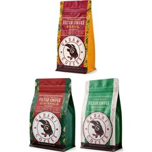Garani Sütle Içim Filtre Kahve Seti Brasil Guatemala Premium Blend 3 x 250 G Toplam 750 G Öğütülmüş