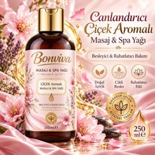 Bonviva Çiçek Aroma Özü Kokulu Aromaterapi Spa ve Masaj Yağı 250 ml