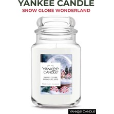 Yankee Candle Snow Globe Wonderland Kokulu Mum- 623 G (22OZ) - Buzlu Nane Aromalı Büyük Kavanoz Mum