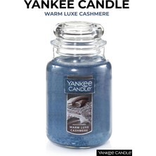 Yankee Candle Warm Luxe Cashmere Kokulu Mum - 623 G (22 Oz) - Vanilya & Sandal Ağacı Aromalı Büyük Kavanoz