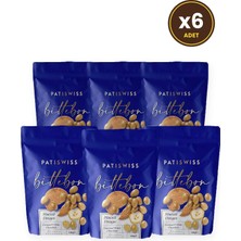 Patiswiss Muz Aromalı Karamelli Beyaz Çikolatalı Bisküvi Draje 120G x 6 Adet