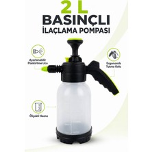 Güzelyüz Avm Basınçlı Pompası Püskürtücü Bahçe Sprey Şişesi Bitki Çiçek Sulama Kovası 2 Litre